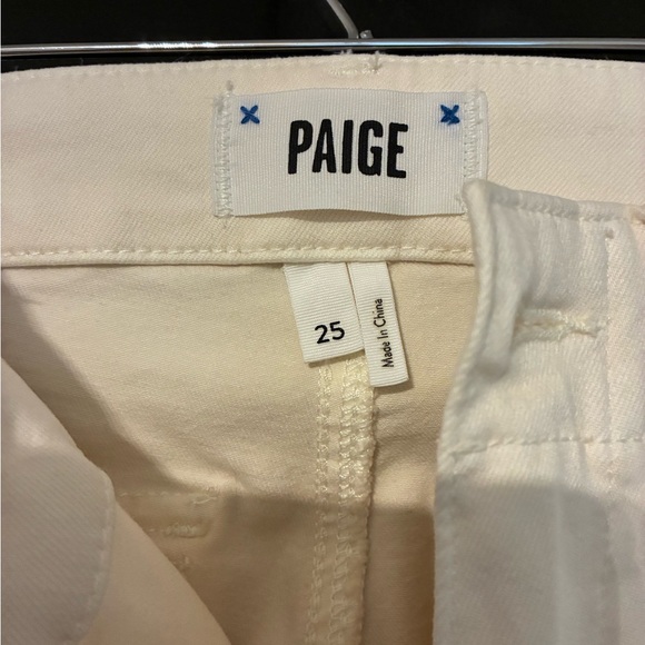 PAIGE Off-white trousers - Picture 1 of 2